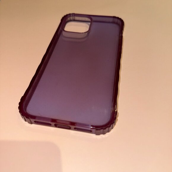 Protective Purple Transparent Case for iPhone 12 Pro Max - Picture 6 of 6
